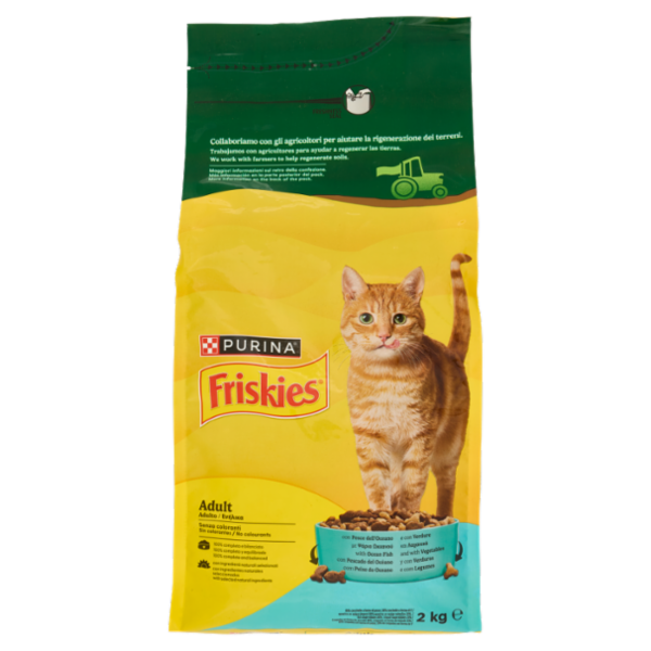 PURINA FRISKIES Adult Pesce dell'Oceano e con Verdure 2kg