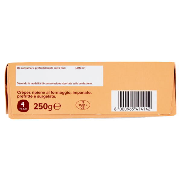 Consilia Crêpes Surgelate Mozzarella e Formaggio 4 pezzi 250 g
