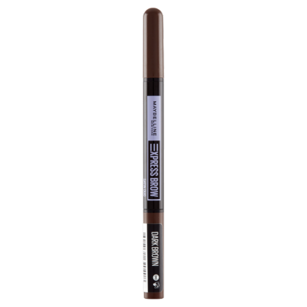 Maybelline New York Express Brow, Matita-Ombretto Sopracciglia 2-in-1, 04 Dark Brown