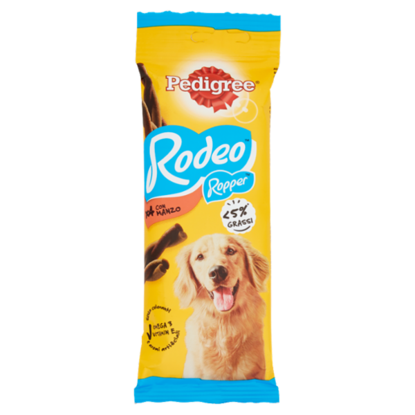 Pedigree Rodeo Ropper Snack Cane x4 con Manzo 70 g