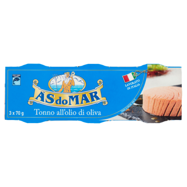Asdomar Tonno all'olio di oliva 3 x 70 g