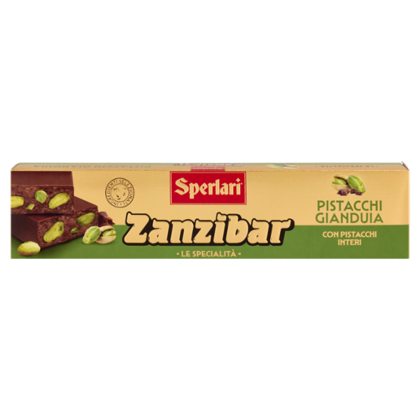 Sperlari Zanzibar le Specialità Pistacchi Gianduia con Pistacchi Interi 200 g