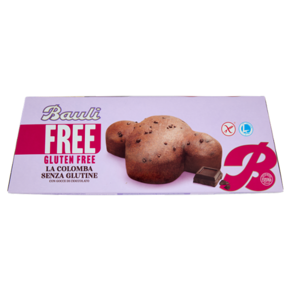 Bauli Free Gluten Free la Colomba Senza Glutine con Gocce di Cioccolato 450 g