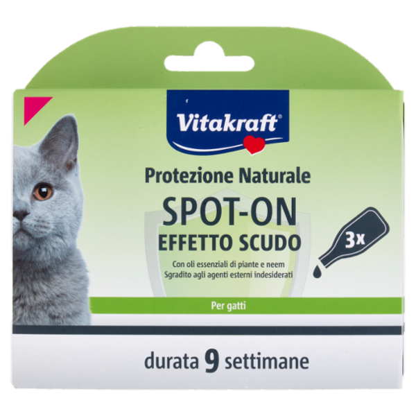 Vitakraft Spot-on Effetto Scudo Per gatti 3 pezzi da 1 ml