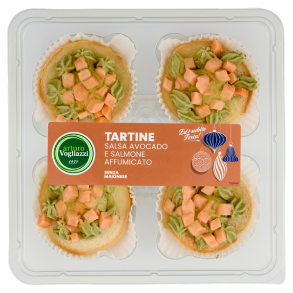 arturo Vogliazzi Tartine Salsa Avocado e Salmone Affumicato 150 g