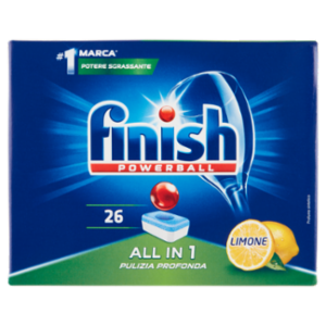 Finish All In One Lemon Pastiglie Lavastoviglie 26 Lavaggi 416 Gr