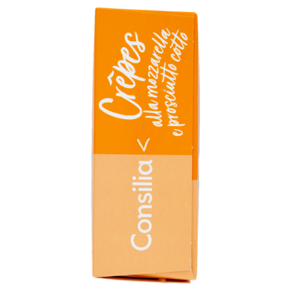 Consilia Crêpes Surgelate Prosciutto Cotto e Mozzarella 4 pezzi 250 g
