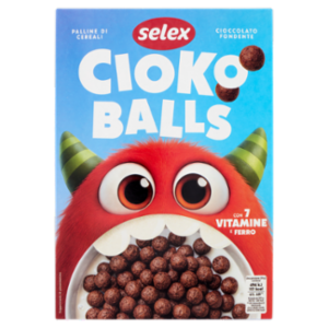Selex Cioko Balls Palline Di Cereali Al Cioccolato Fondente 375 g