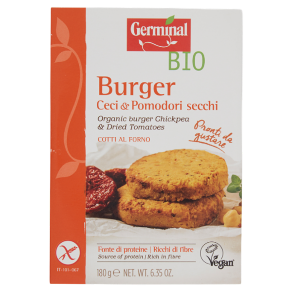 Germinal Bio Burger Ceci & Pomodori secchi 2 x 90 g