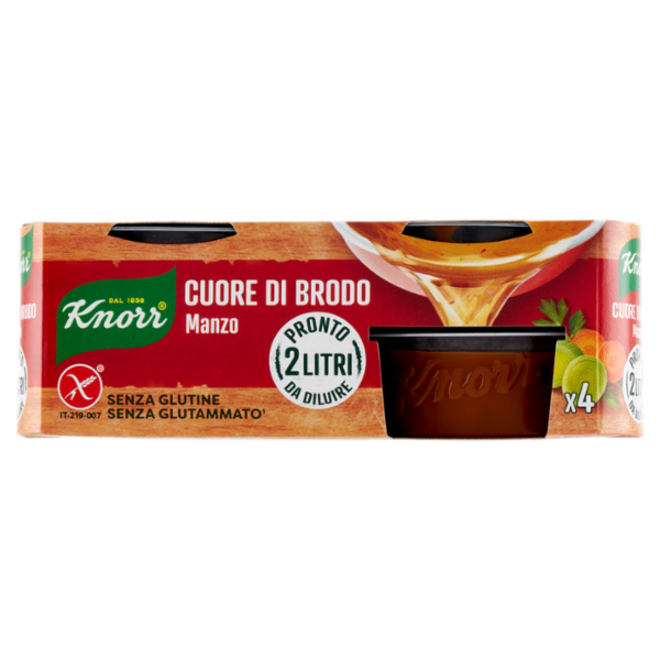 Knorr Cuore di Brodo Manzo 4 x 28 g