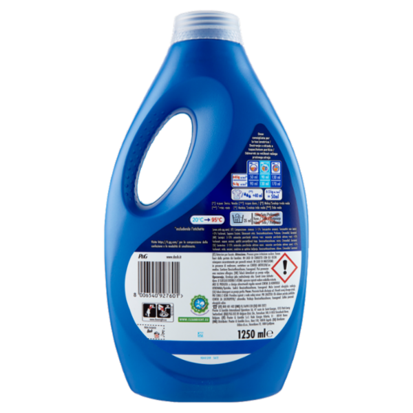 Dash Detersivo Liquido Lavatrice, Classico, 25 Lavaggi 1250 ml