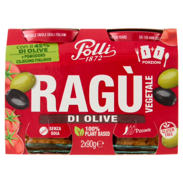 Polli Ragù Vegetale di Olive 2 x 90 g