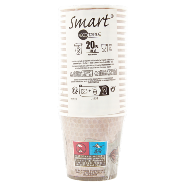 Smart Ecotable Bicchieri 10 cl 20 pz