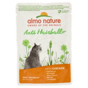 Almo Nature Anti Hairball Adult & Mature Cat Con Pollo 70 g