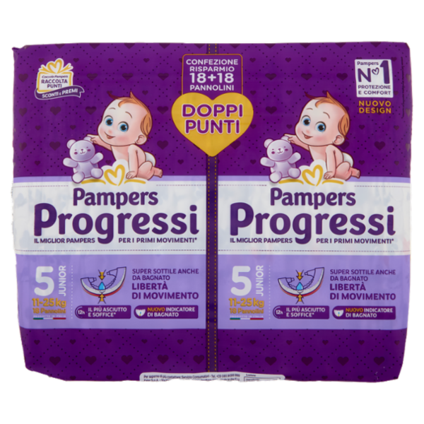 Pampers Progressi Junior 18 + 18 pz