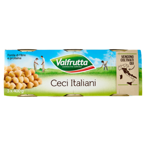 Valfrutta Ceci Italiani 3 x 400 g