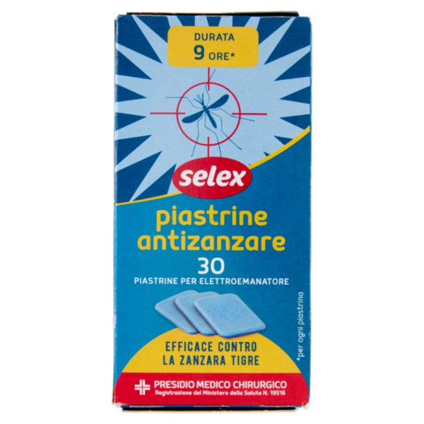 Selex Insetticida Piastrine Antizanzare 30 pezzi