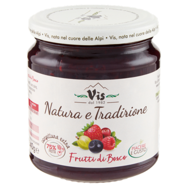Vis Natura e Tradizione confettura extra Frutti di Bosco 340 g