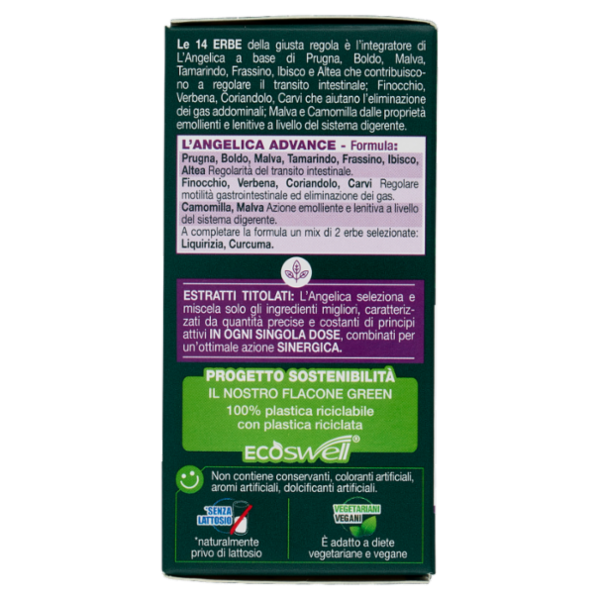 L'Angelica Advance le 14 Erbe della giusta regola 75 Compresse 39,75 g
