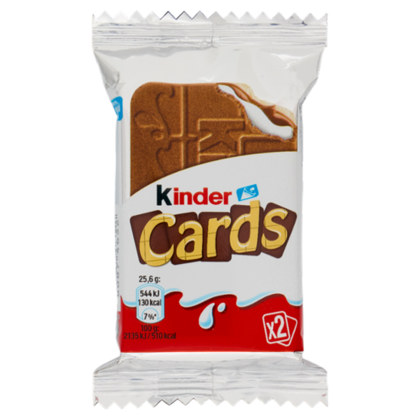 Kinder Cards 2 pezzi 25,6 g