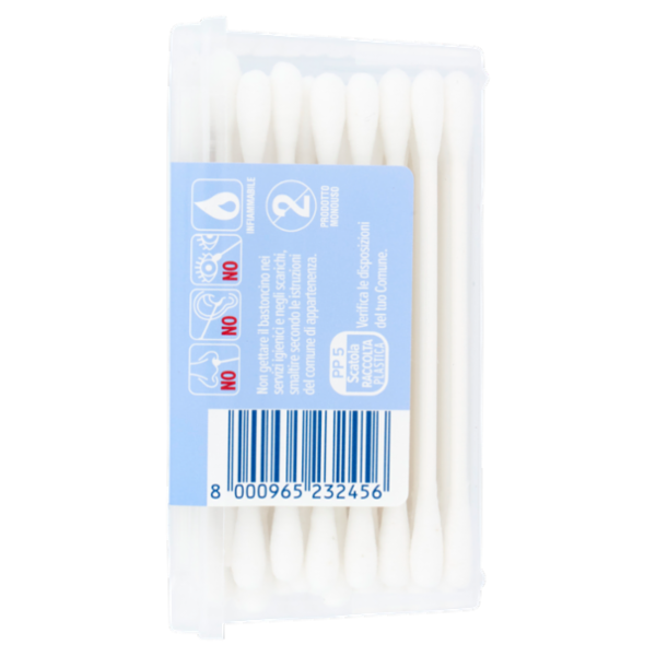 Consilia Bastoncini Cotonati Biodegradabili e Compostabili 200 pezzi