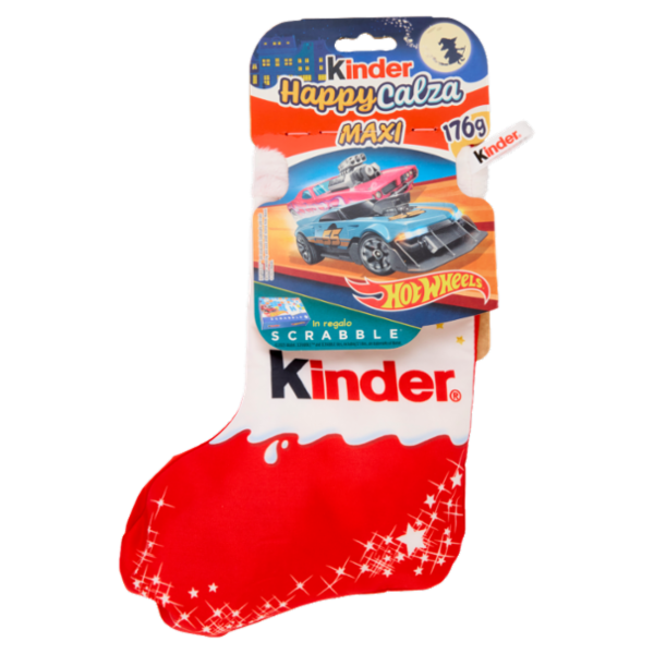 Kinder Happy Calza Maxi Hot Wheels 7 pezzi 176 g