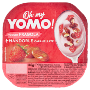 Oh My Yomo! Yogurt Fragola + Mandorle Caramellate 140 g