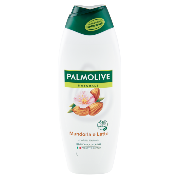 Palmolive bagnoschiuma Naturals Mandorla e Latte, idratante 600ml