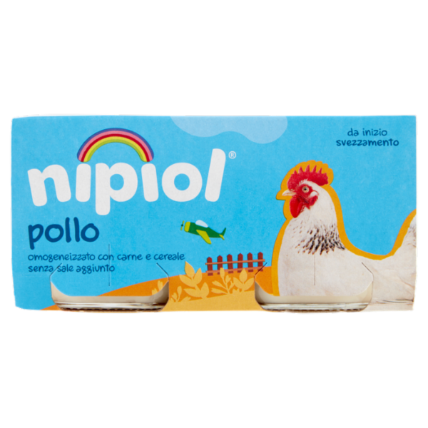 nipiol pollo omogeneizzato con carne e cereale 2 x 80 g
