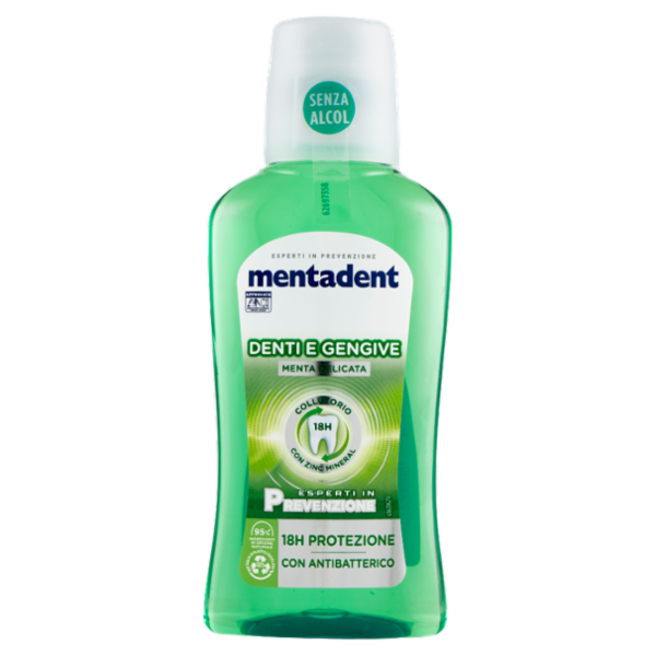 Mentadent Collutorio con Zinc Mineral Denti e Gengive 300 ml