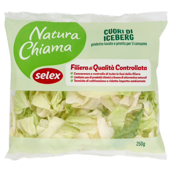 Selex Natura Chiama Cuori di Iceberg Lavati e Pronti per il Consumo 250 g