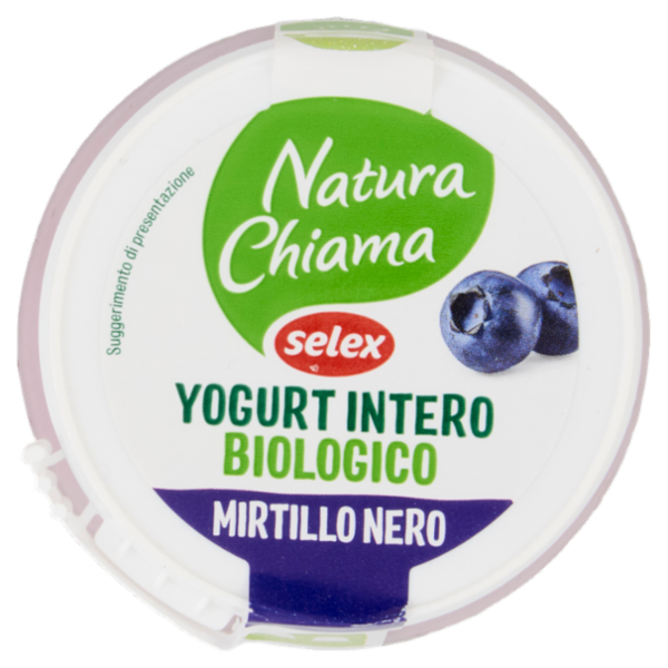 Selex Natura Chiama Yogurt Intero Mirtillo Nero Biologico 150 g
