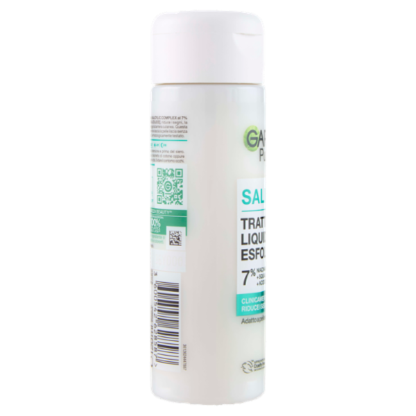Garnier PureActive Salicylic Trattamento Liquido Esfoliante 7% Niacinamide, 120 ml