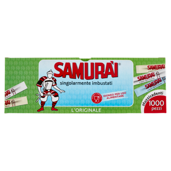 Samurài l'Originale stuzzicadenti singolarmente imbustati 1000 pz
