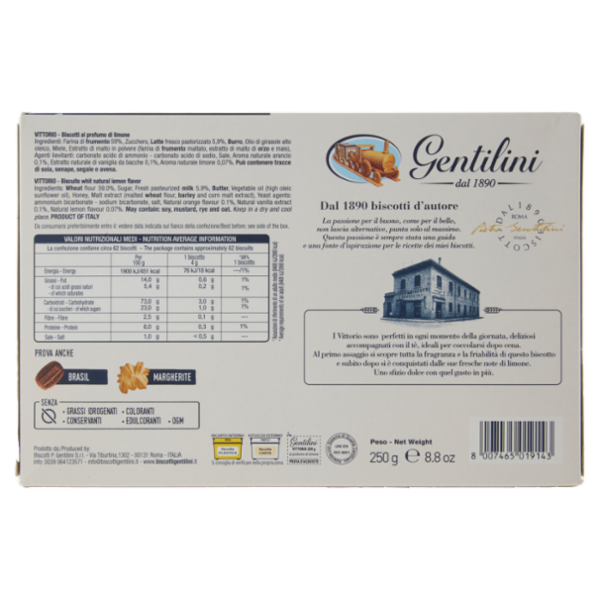 Gentilini Vittorio al profumo di limone 250 g