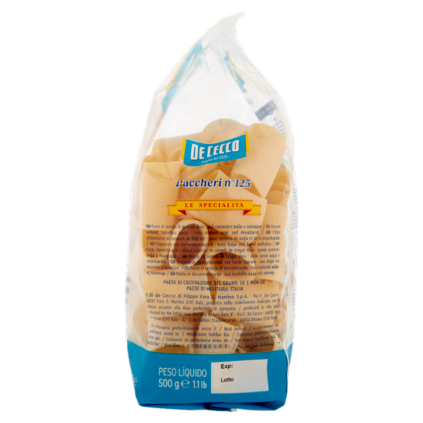 De Cecco Le Specialità Paccheri n°125 500 g