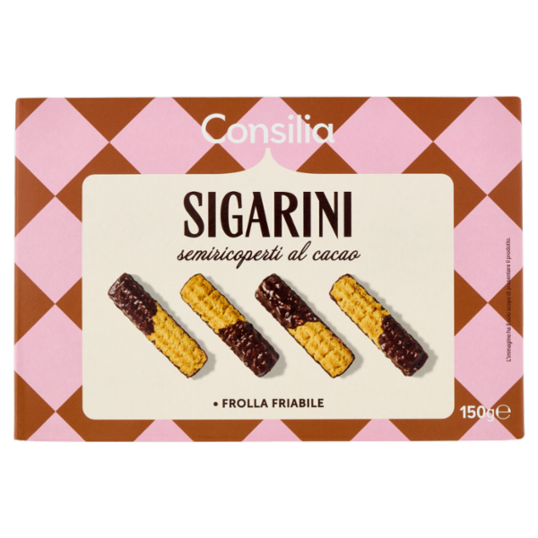 Consilia Sigarini Semiricoperti al Cacao 150 g