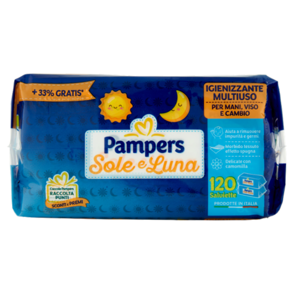 Pampers Sole e Luna Salviette 120 pz