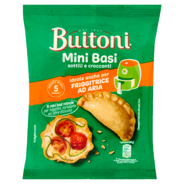 BUITONI Mini Basi Sottili e Croccanti ideali per Friggitrice ad Aria 160gg