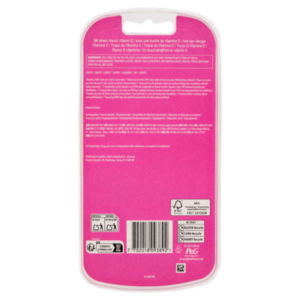 Gillette Venus Comfort Simply Smooth Rasoio Donna Usa e Getta a 3 Lame 4 Rasoi + 2 = 6 Rasoi