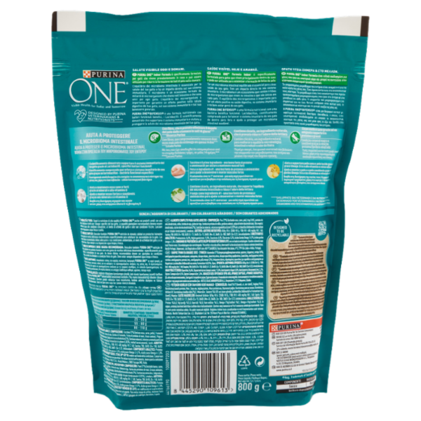 PURINA ONE Indoor Formula Ricco in Tacchino 800 g