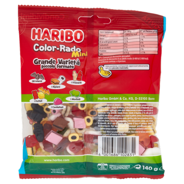 Haribo Color-Rado Mini 140 g