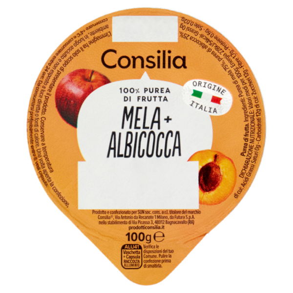 Consilia Polpa di Mela e Albicocca 100 g