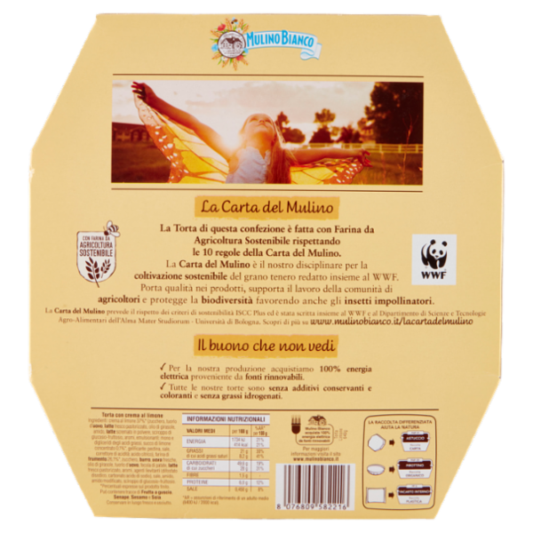 Mulino Bianco Torta Limone con Farina Sostenibile 640g