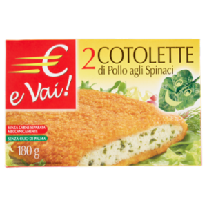 € e Vai! 2 Cotolette Di Pollo Agli Spinaci 180 g