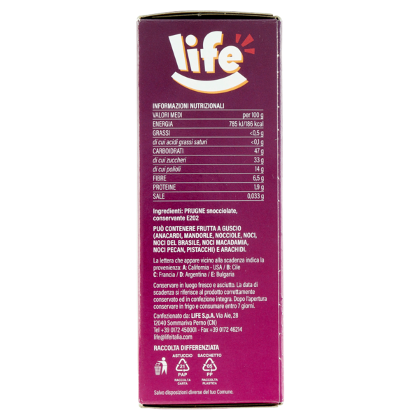 life Prugne Snocciolate 250 g