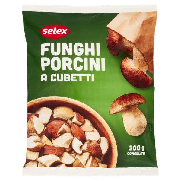 Selex Funghi Porcini a Cubetti Congelati 300 g