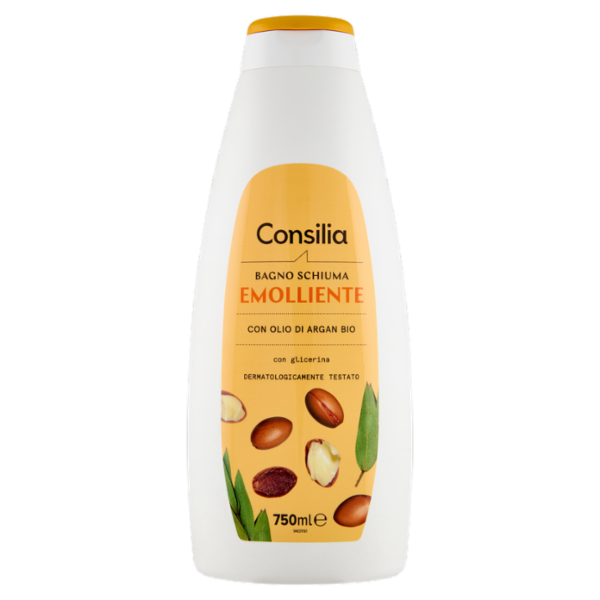 Consilia Bagno Schiuma Emolliente Olio di Argan Bio 750 ml