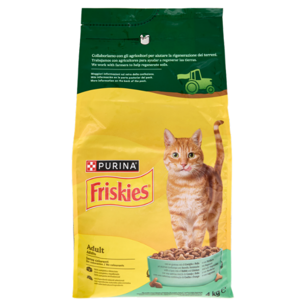 PURINA FRISKIES Adult Coniglio e Pollo e con Verdure 4kg