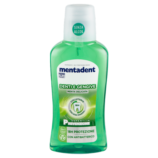 Mentadent Collutorio con Zinc Mineral Denti e Gengive 300 ml